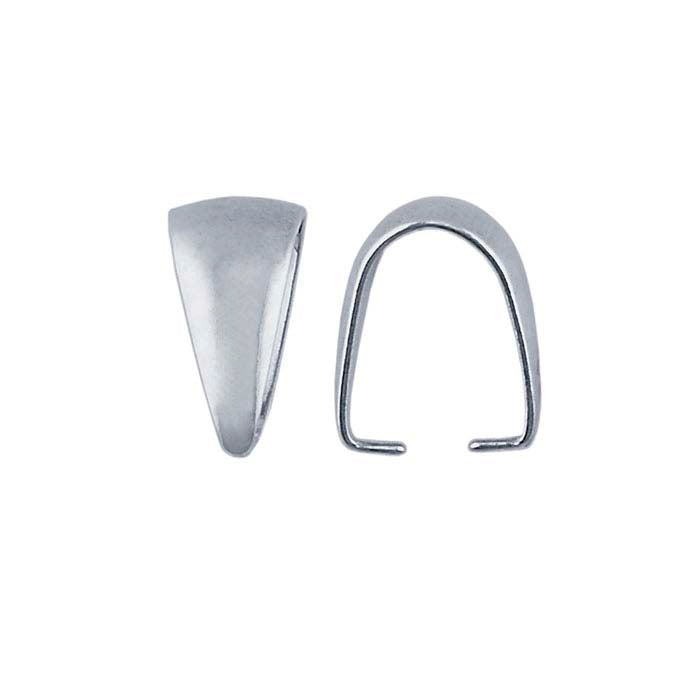 مشبك تثبيت أملس من الفضة الإسترلينية