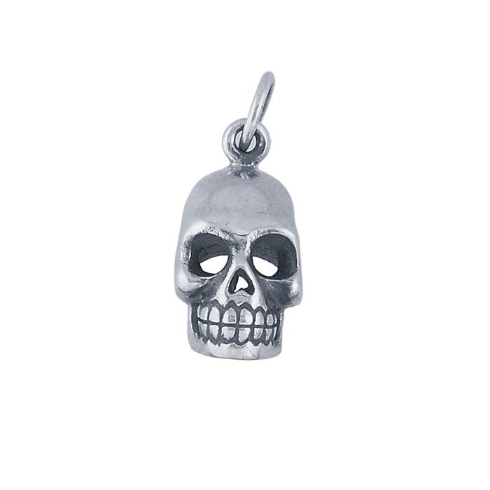 Μενταγιόν Κρανίο 3D από Ασήμι Sterling