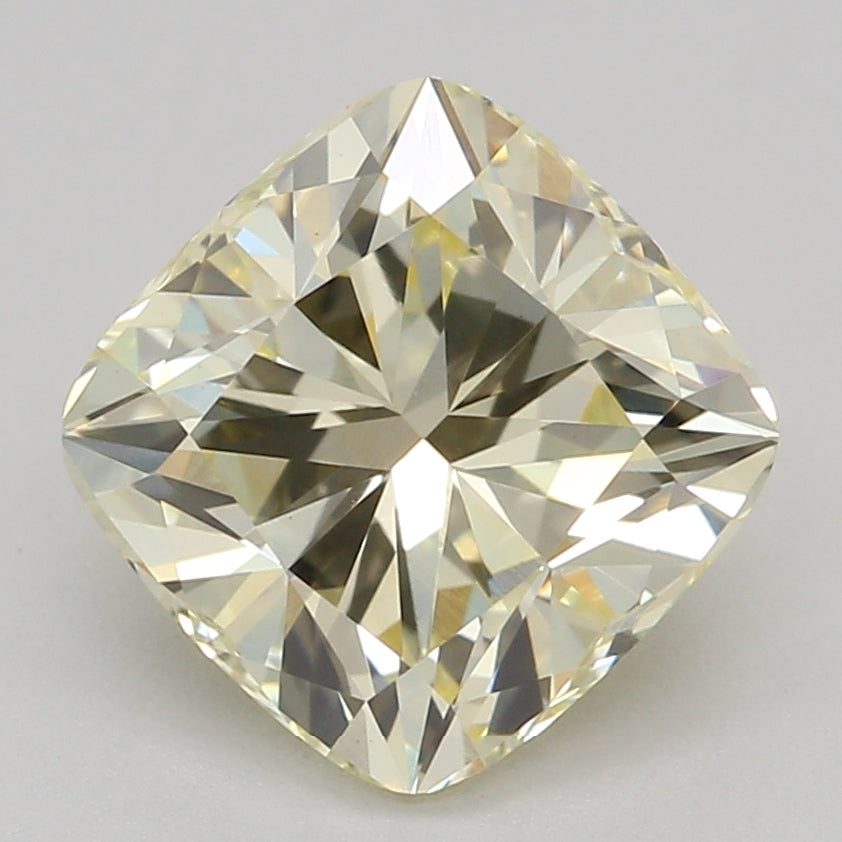 Lab-Grown Diamond 1.59ct, Cushion Mod, Yellow, VS1