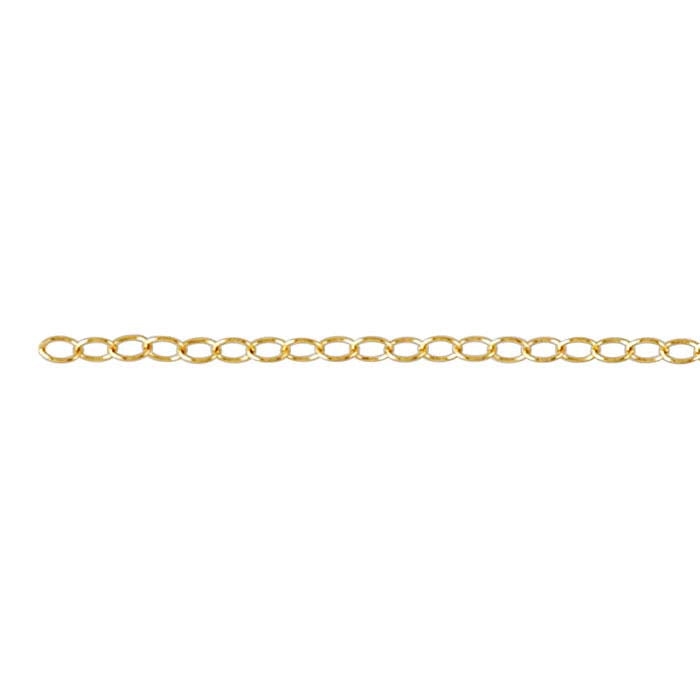 14/20 Yellow Gold-Filled Oval Cable Chain