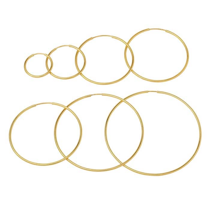 14/20 Yellow Gold-Filled Endless Hoop Earring