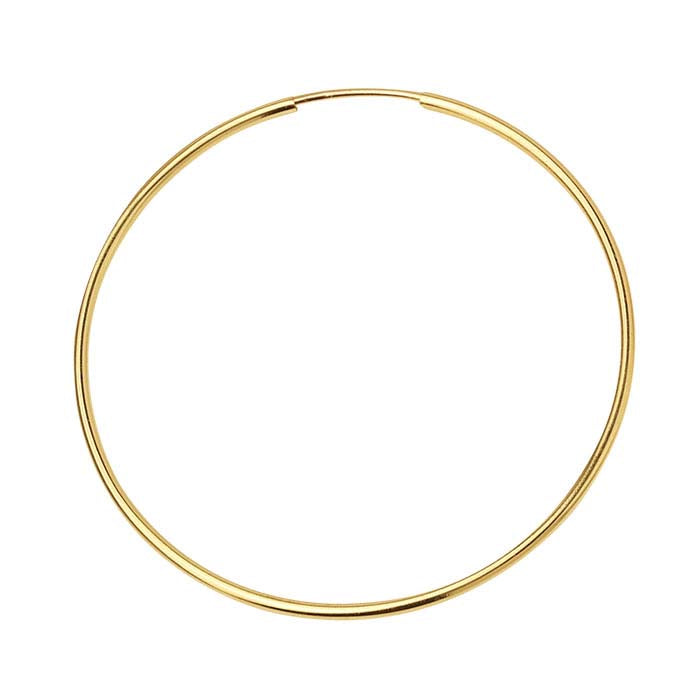 14/20 Yellow Gold-Filled Endless Hoop Earring