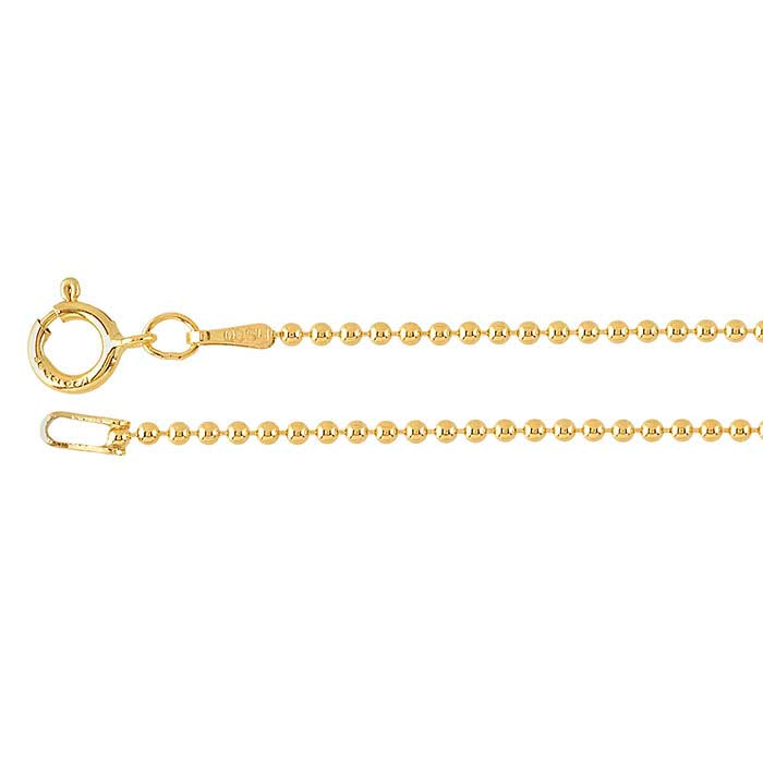 14/20 Yellow Gold-Filled Bead Chain