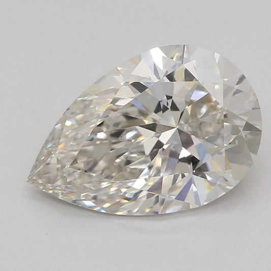 Laboratoriedyrket diamant 1,28 ct, pære, H, VVS2