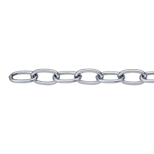 Stainless Steel Oval Cable Chain, 6.1 m. Spool