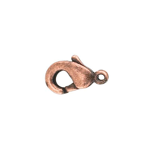 Brass Teardrop Lobster Clasp with Closed Ring