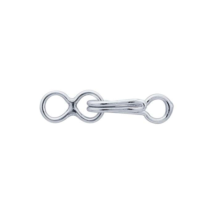 Sterling Silver Hook & Eye Clasp