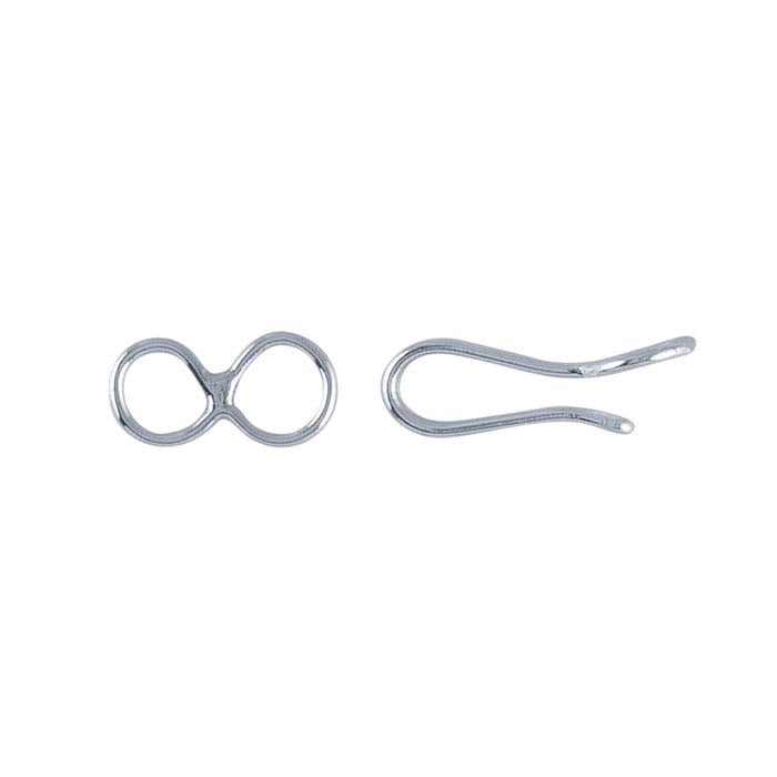 Sterling Silver Hook & Eye Clasp