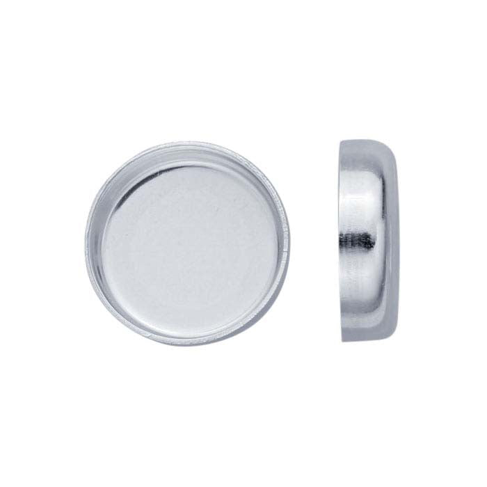 Sterling Silver Round Bezel Cup Setting