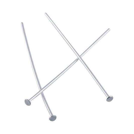 Sterling Silver Flat Head Pin, 0.72mm, 1/2-Hard