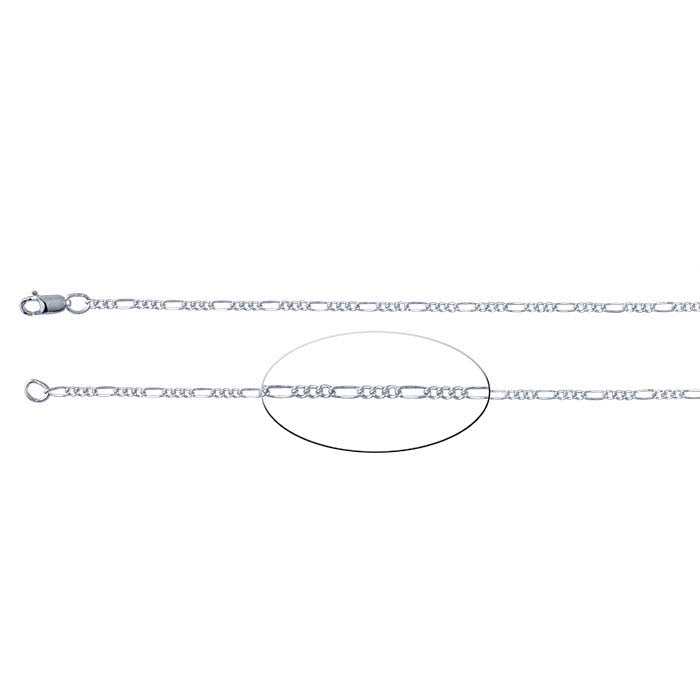 Sterling Silver Figaro Chain