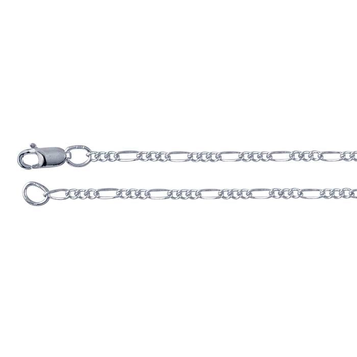 Sterling Silver Figaro Chain