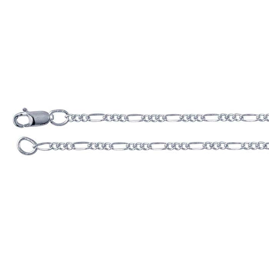 Sterling Silver Figaro Chain