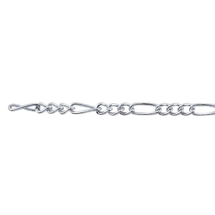 Sterling Silver Figaro Chain