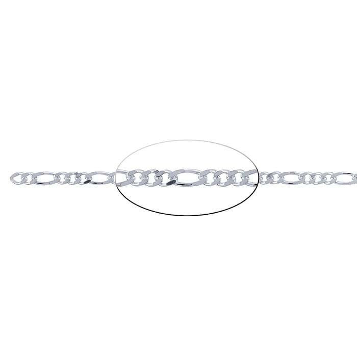 Diamond-Cut Figaro Chain