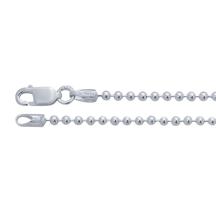 Sterling Silver Bead Chain