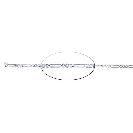 Sterling Silver Oval Long & Short Chain