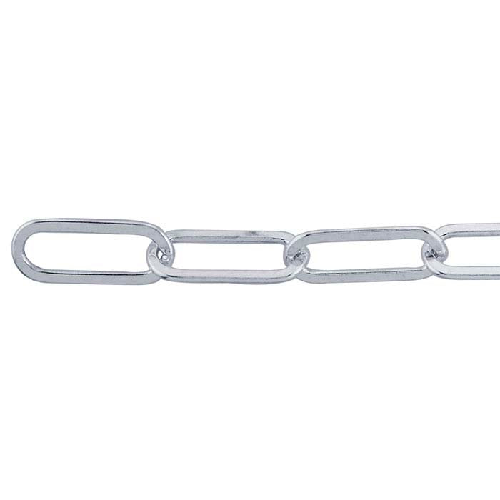 Sterling Silver Flat Oval Cable Chain