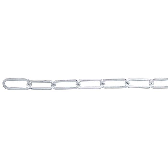 Sterling Silver Flat Oval Cable Chain