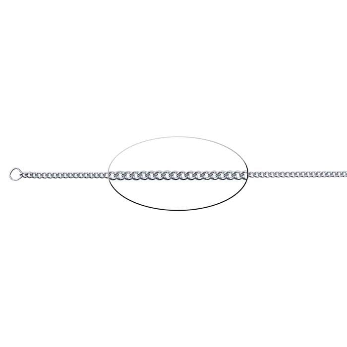 Sterling Silver Diamond-Cut Curb Chain