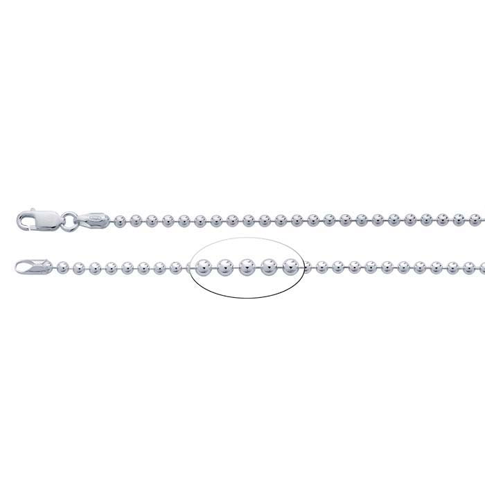 Sterling Silver Bead Chain