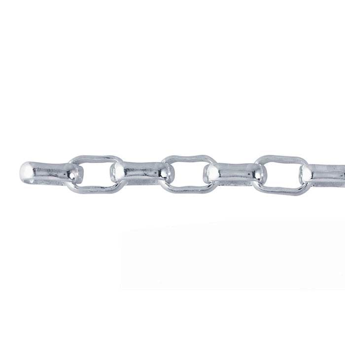 Sterling Silver Oval Rolo Chain