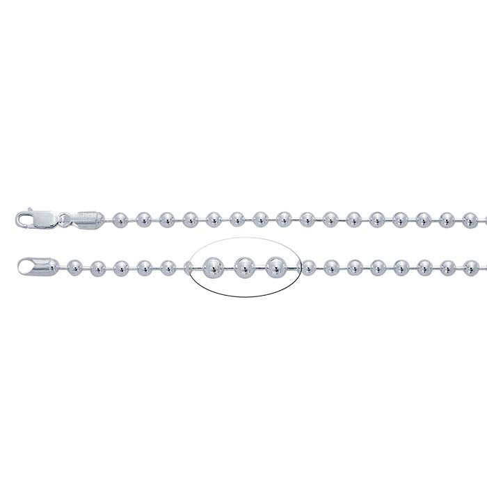 Sterling Silver Bead Chain