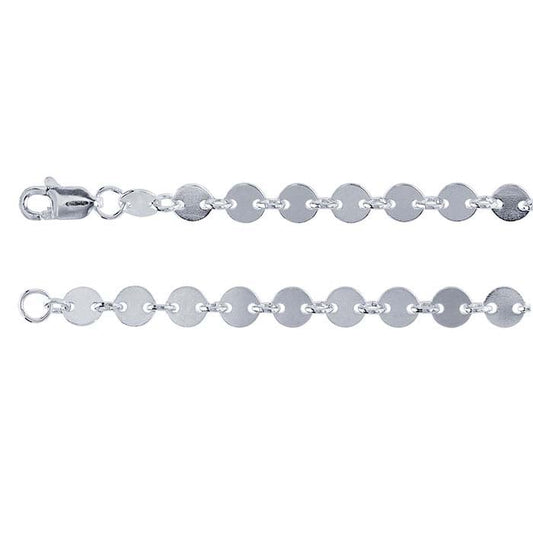 Sterling Silver Circle Link Chain