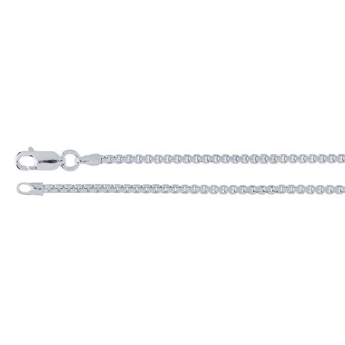 Sterling Silver Rounded Box Chain