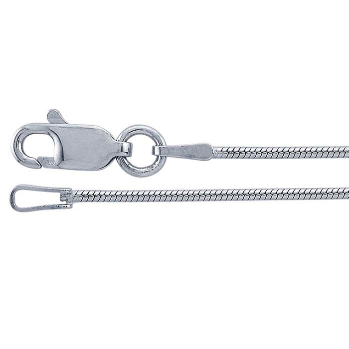 Seamer Chain Sterling Silver Oxidized Seamed Snake Chain – Amadesa