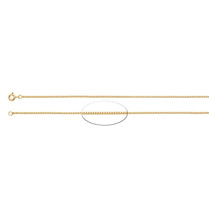 14/20 Yellow Gold-Filled Venetian Box Chain