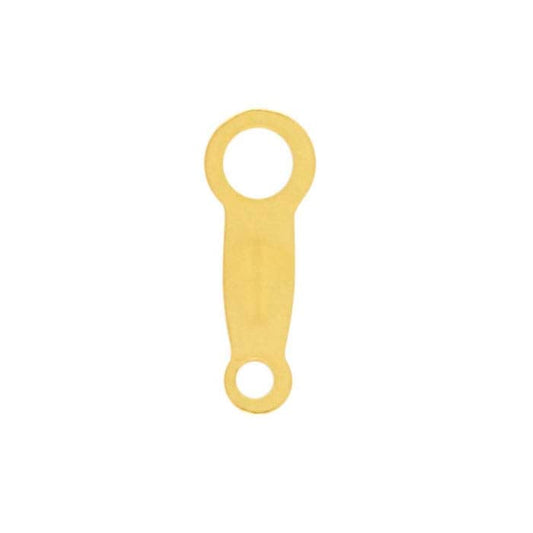 14/20 옐로우 골드 필드 8 x 3mm 체인 태그