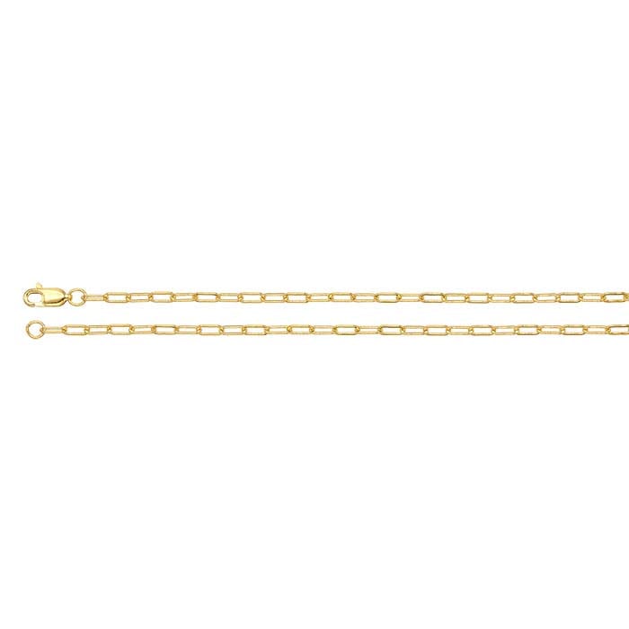 14/20 Yellow Gold-Filled Flat Drawn Oval Cable Chain
