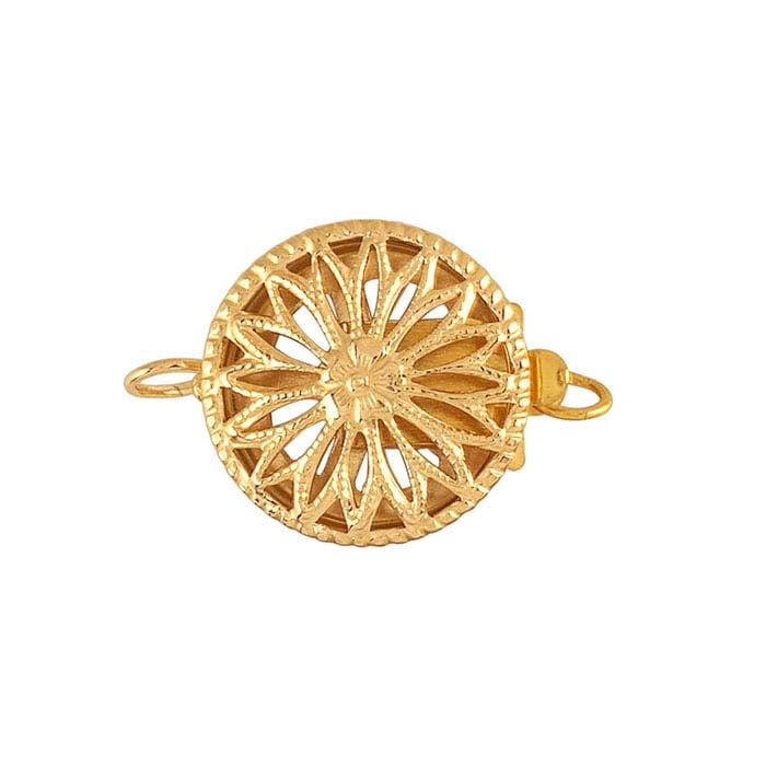 Filigree Round Safety Clasp