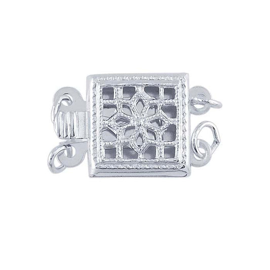 Sterlingsølv Filigran Eske Sikkerhetslås, 2-Trådet