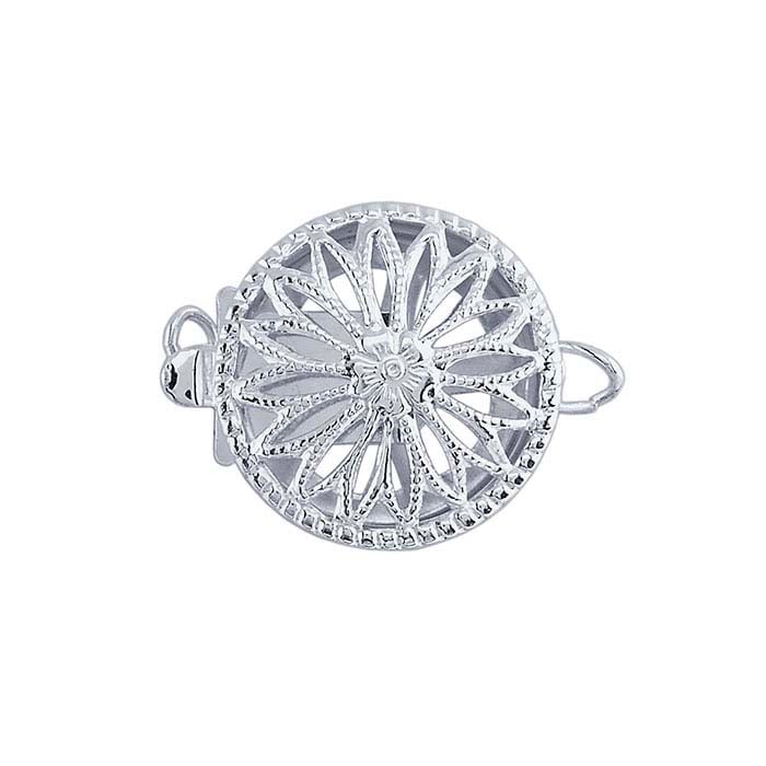 Filigree Round Safety Clasp