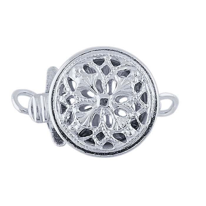 Round Filigree Safety Clasp