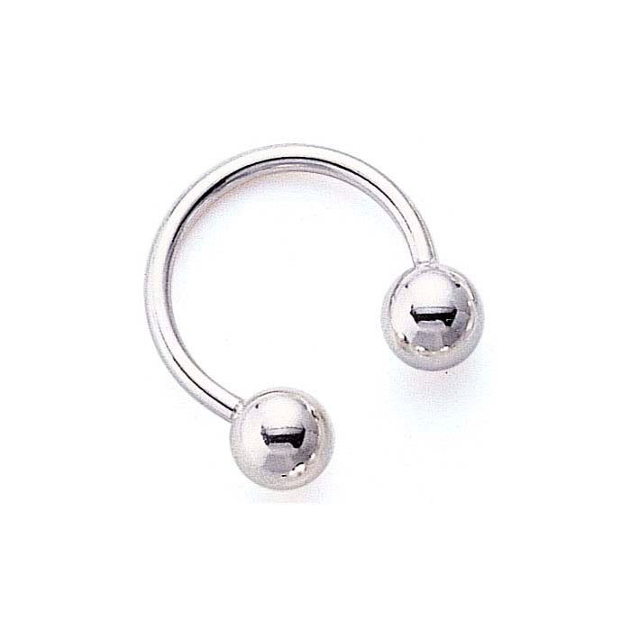 スターリングシルバー蹄鉄キーリング