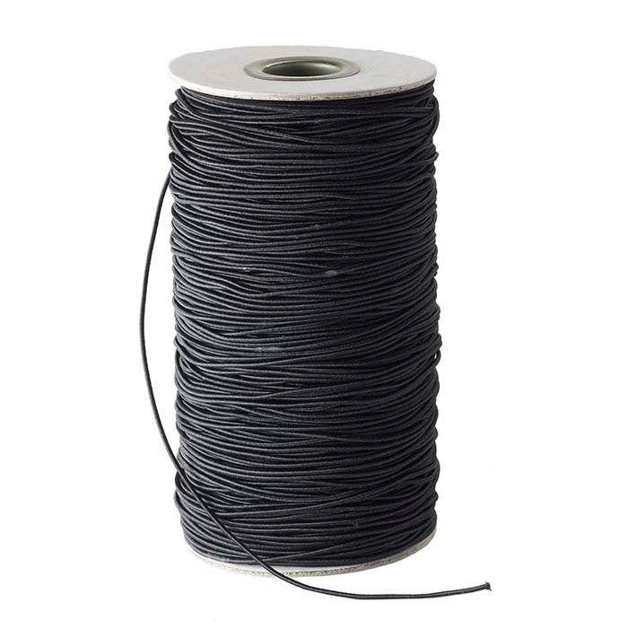 Черный эластичный шнур 1,14 мм, 174 метра