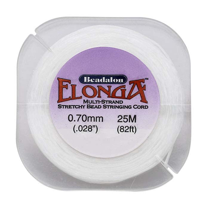 Beadalon® Elonga™ прозрачный многожильный эластичный шнур для бусин 0,71 мм