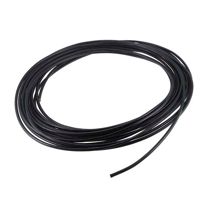 Black Greek Leather Round Cord