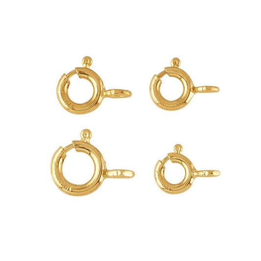 14/20 Yellow Gold-Filled Spring Ring Clasp Assortment