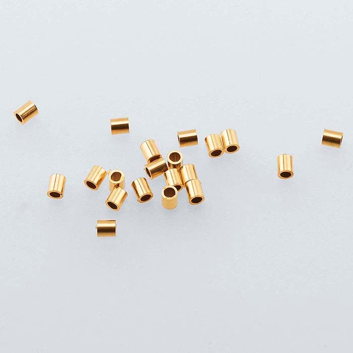 14/20 Yellow Gold-Filled Tube Crimp Bead