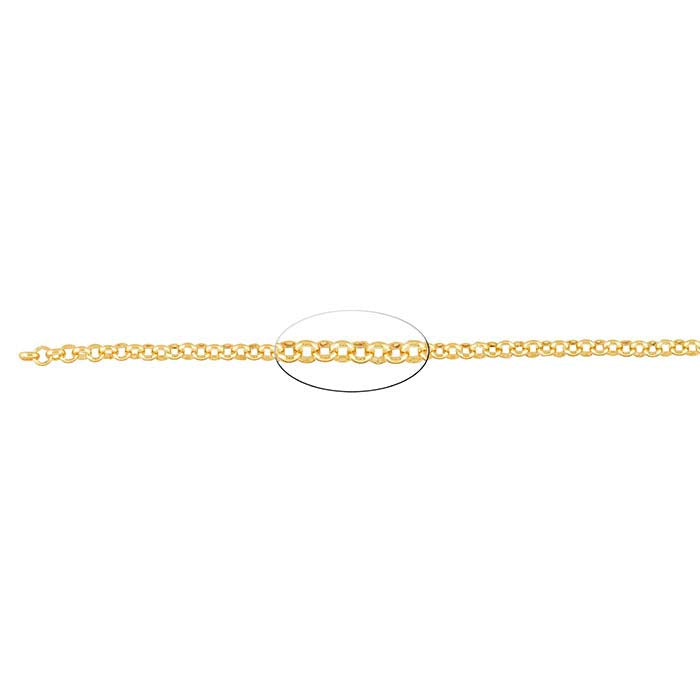 14/20 Yellow Gold-Filled Round Rolo Chain