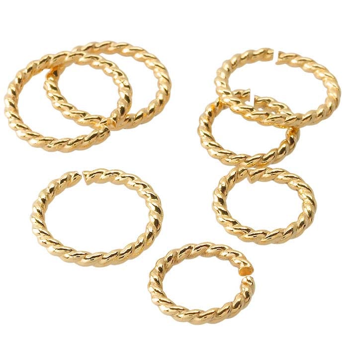 14/20 Yellow Gold-Filled Round Twist-Wire Jump Ring