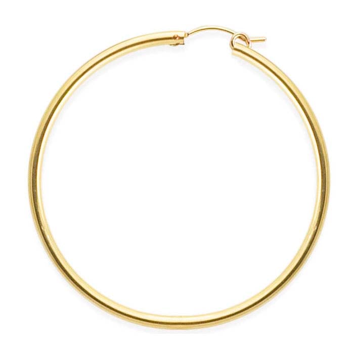 Filled Hoop Earring