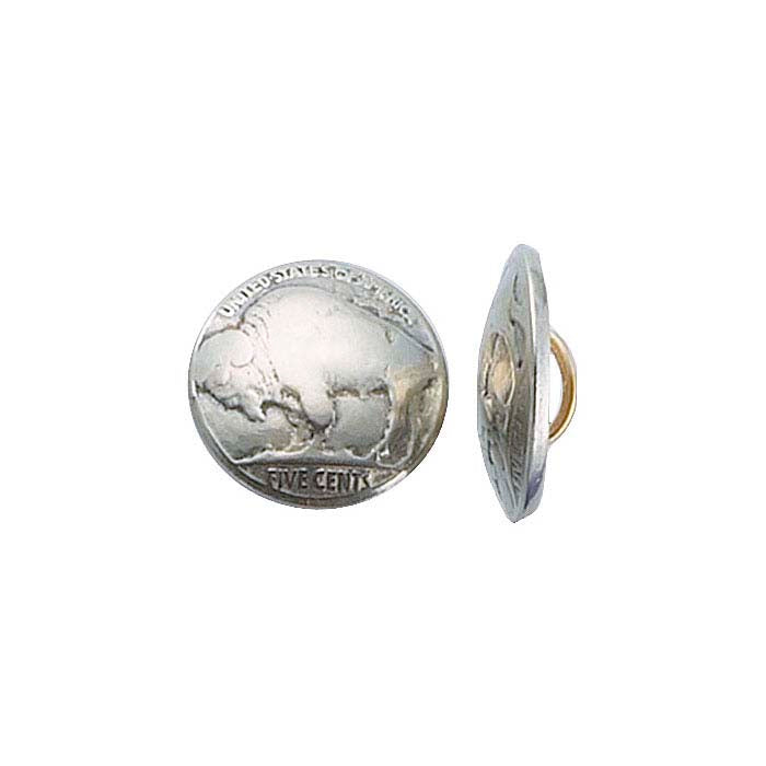 Bouton authentique Buffalo Nickel