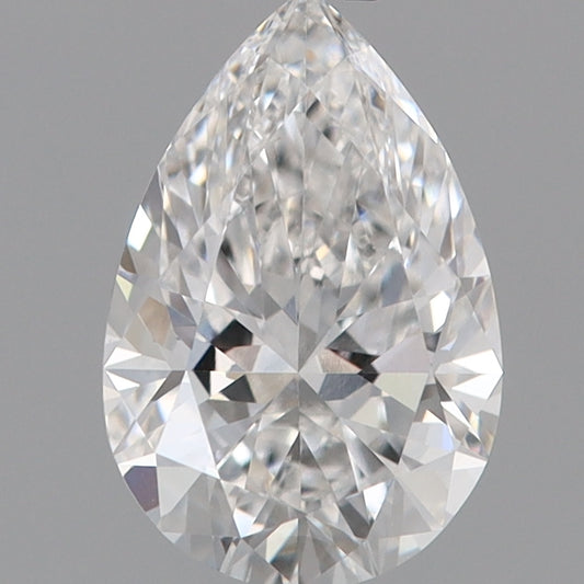 Laboratoriedyrket diamant 1,08 ct, pære, D, VVS1