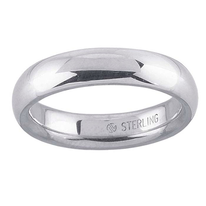 Nordt Sterling Silver Comfort Fit Wedding Band
