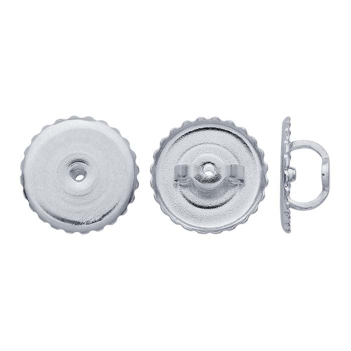 14K Yellow Gold Threaded Ear Nut